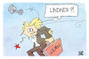 Cartoon: Streit um den Verbrenner (small) by Kostas Koufogiorgos tagged lemke,lindner,streit,verbrenner,auto,kolben