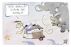 Cartoon: Sturm (small) by Kostas Koufogiorgos tagged karikatur,koufogiorgos,sturm,bahn,wetter,pendler