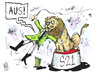 Cartoon: Stuttgart 21 (small) by Kostas Koufogiorgos tagged stuttgart,21,kosten,explosion,zirkus,löwe,dompteur,geld,finanzierung,bahn,karikatur,kostas,koufogiorgos