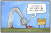 Cartoon: Stuttgarter Fernsehturm (small) by Kostas Koufogiorgos tagged karikatur,koufogiorgos,illustration,cartoon,fernsehturm,stuttgart,wiedereröffnung,besucher,ansturm,swr,bauwerk,architektur