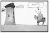 Cartoon: Sultan Quijote (small) by Kostas Koufogiorgos tagged karikatur,koufogogiorgos,illustration,cartoon,erdogan,don,quijote,windmühle,niederlande,tuerkei,kampf,wahlkampf,sultan