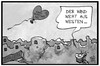 Cartoon: Syrien in Trümmern (small) by Kostas Koufogiorgos tagged karikatur,koufogiorgos,illustration,cartoon,syrien,trümmer,valentinstag,krieg,westen,ballon,luftballon,wind,bombardierung