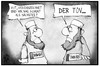 Cartoon: Terroristen-Kennzeichnung (small) by Kostas Koufogiorgos tagged karikatur,koufogiorgos,illustration,cartoon,terrorismus,salafist,terrorist,kennzeichnung,tüv,politik,prävention