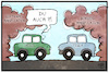 Cartoon: Tesla und Diesel (small) by Kostas Koufogiorgos tagged karikatur,koufogiorgos,illustration,cartoon,musk,tesla,manipulation,diesel,gate,abgas,affäre,klage,börse,börsenaufsicht,usa