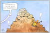 Cartoon: Trümmerberg Afghanistan (small) by Kostas Koufogiorgos tagged karikatur,koufogiorgos,illustration,cartoon,trümmerhaufen,spitze,afghanistan