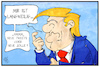 Cartoon: Tweets und Zölle (small) by Kostas Koufogiorgos tagged karikatur,koufogiorgos,illustration,cartoon,strafzölle,trump,wirtschaft