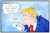 Cartoon: Twitter-Design (small) by Kostas Koufogiorgos tagged karikatur,koufogiorgos,illustration,cartoon,twitter,design,trump,relaunch,webseite,homepage,internet,social,media,usa,präsident