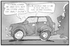 Cartoon: Umweltbewusstsein (small) by Kostas Koufogiorgos tagged karikatur,koufogiorgos,illustration,cartoon,klima,klimastreik,suv,dieselgate,mutter,kind,panzer,strassenverkehr,auto