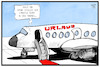 Cartoon: Urlaubsflieger (small) by Kostas Koufogiorgos tagged karikatur,koufogiorgos,illustration,cartoon,jesus,christi,himmelfahrt,flugzeug,flieger,urlaub,feiertag