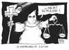 Cartoon: US-Justiz (small) by Kostas Koufogiorgos tagged zimmerman,justiz,justizia,rassismus,prozess,florida,usa,karikatur,koufogiorgos