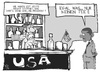 Cartoon: USA (small) by Kostas Koufogiorgos tagged usa,bankrott,tea,party,obama,uncle,sam,wirtschaft,karikatur,koufogiorgos