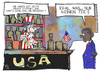 Cartoon: USA (small) by Kostas Koufogiorgos tagged usa,bankrott,tea,party,obama,uncle,sam,wirtschaft,karikatur,koufogiorgos