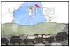 Cartoon: Verkehrschaos (small) by Kostas Koufogiorgos tagged karikatur,koufogiorgos,illustration,cartoon,verkehr,chaos,stau,himmelfahrt,christus,sieger,religion,christentum,jesus,staumelder,wochenende,feiertag