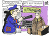 Cartoon: Videoüberwachung (small) by Kostas Koufogiorgos tagged grube,bahnhof,deutsche,bahn,überwachung,video,kamera,klappe,film,sicherheit,karikatur,kostas,koufogiorgos