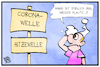 Cartoon: Von Corona- und Hitzewellen (small) by Kostas Koufogiorgos tagged karikatur,koufogiorgos,illustration,cartoon,corona,welle,hitze,wetter,flaute,pandemie,sommer