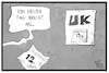 Cartoon: Wahl UK (small) by Kostas Koufogiorgos tagged karikatur,koufogiorgos,illustration,cartoon,freitag,unglück,13,brexit,wahl