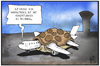 Cartoon: Warnstreik am Flughafen (small) by Kostas Koufogiorgos tagged karikatur,koufogiorgos,illustration,cartoon,warnstreik,flughafen,flugzeug,schildkröte,langsam,verspätung,tower,streik,arbeitskampf,verkehr