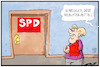 Cartoon: Warten auf die SPD (small) by Kostas Koufogiorgos tagged karikatur,koufogiorgos,illustration,cartoon,spd,merkel,helikopter,eltern,mutti,abholen,schulz,regierungsbildung,partei,parteitag,demokratie