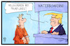 Cartoon: Waterboarding (small) by Kostas Koufogiorgos tagged karikatur koufogiorgos illustration cartoon trump waterboarding lines usa folter foltermethoden schiff linie reederei