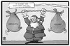 Cartoon: Weihnachtsgeschäft (small) by Kostas Koufogiorgos tagged karikatur,koufogiorgos,illustration,cartoon,weihnachten,weihnachtsmann,einzelhandel,kaufen,geschäft,gewichtheben,geschenke,konsum,wirtschaft