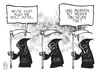 Cartoon: Weltuntergang (small) by Kostas Koufogiorgos tagged weltuntergang,krieg,armut,unrecht,sensenmann,tod,maya,apokalypse,karikatur,kostas,koufogiorgos