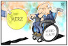 Cartoon: Werbung für Merz (small) by Kostas Koufogiorgos tagged karikatur,koufogiorgos,cartoon,illustration,merz,schäuble,cdu,vorsitz,werbeung,werbefläche,partei,christdemokraten