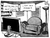 Cartoon: Wetten dass...? (small) by Kostas Koufogiorgos tagged karikatur,koufogiorgos,cartoon,illustration,lanz,fernsehen,wetten,dass,show,unterhaltung,zuschauer,quote,wohnzimmer,medienkonsum,medien,zdf