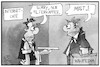 Cartoon: Wikipedia (small) by Kostas Koufogiorgos tagged karikatur,koufogiorgos,illustration,cartoon,wikipedia,uploadfilter,urheberrecht,reform,eu,kaffee,online,lexikon