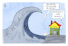 Cartoon: Winterfest (small) by Kostas Koufogiorgos tagged karikatur,koufogiorgos,illustration,cartoon,winterfest,wasserdicht,deutschland,welle,ampel,haus,pandemie