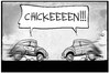 Cartoon: Winterkorn vs. Piech (small) by Kostas Koufogiorgos tagged karikatur,koufogiorgos,illustration,cartoon,vw,arzt,patient,aufsichtsrat,kampf,blessuren,wirtschaft,automobil,industrie,unfall,arbeit,arbeitsunfall
