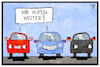 Cartoon: WM 2018 (small) by Kostas Koufogiorgos tagged karikatur,koufogiorgos,illustration,cartoon,kroatien,russland,deutschland,auto,autokorso,hupen,feiern,wm,weltmeisterschaft,fussball,sport,fifa