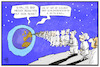 Cartoon: Wohnungsnot (small) by Kostas Koufogiorgos tagged koufogiorgos,illustration,cartoon,mond,erde,schlange,menschen,wohnungsnot,miete,wucher,soziales
