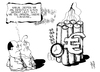 Cartoon: Zeitbombe Eurozone (small) by Kostas Koufogiorgos tagged euro,zone,schulden,krise,merkel,hollande,europa,bombe,karikatur,kostas,koufogiorgos