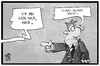 Cartoon: Zschäpe sagt aus (small) by Kostas Koufogiorgos tagged karikatur,koufogiorgos,illustration,cartoon,nsu,nazi,zschaepe,prozess,aussage,rechtsextremismus,politik