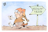 Cartoon: Zurück in die Steinzeit (small) by Kostas Koufogiorgos tagged karikatur,koufogiorgos,trump,wissenschaft,bildung,richtung,steinzeit,keule
