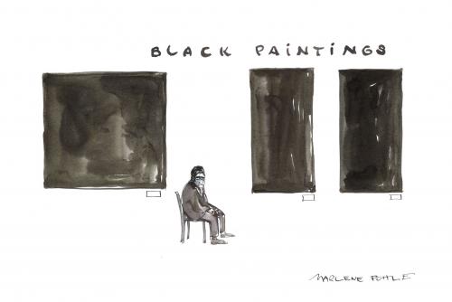 Cartoon: Liebe zu Rothko (medium) by Marlene Pohle tagged museum