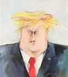 Cartoon: Donald (small) by Marlene Pohle tagged trump,karikatur,präsidentenköpfe,politik
