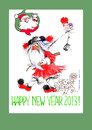 Cartoon: Happy New Year 2013 (small) by Marlene Pohle tagged greetings
