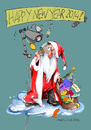 Cartoon: Happy New Year 2014 (small) by Marlene Pohle tagged weihnachten,neujahr,2014,frohe,feiertage,grüße