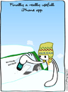 Cartoon: A really usefull iPhone app (small) by Gregg from GriDD tagged iphone,app,car,snow,gregg,gridd