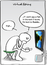 Cartoon: Virtual fishing (small) by Gregg from GriDD tagged gregg,gridd,fishing,games,virtual