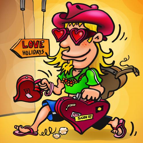 Cartoon: love holidays (medium) by illustrator tagged love,heart,guy,holiday,vacation,sunny,tourist,illustration,cartoon,comix,peter,welleman,illustrator,gag,flipflops,break,illustration,illustrationen,frau,frauen,urlaub,ferien,verreisen,freizeit,mann,männer,schwul,schwule,homosexualität,homosexuell,spaß,sonne,strand,liebe