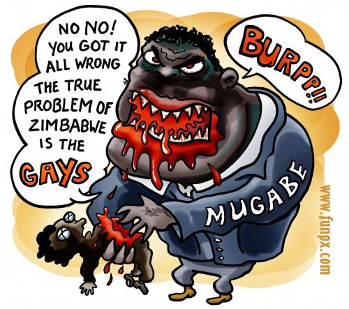 Cartoon: mugabe (medium) by illustrator tagged mugabe,cartoon,character,comic,monster,violence,gays,eating,men,victim,monstrous,cronus,,robert mugabe,diktator,politiker,zanu,präsident,simbabwe,afrika,monster,ungeheuer,wahnsinn,verbrechen,moral,fressen,essen,nahrung,verschlingen,auffressen,macht,mord,gewalt,opfer,täter,homosexualität,schwul,homo,menschenrechte,rechte,würde,menschenwürde