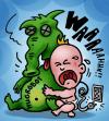 Cartoon: Hug Robot unplugged (small) by illustrator tagged hug,hugs,robot,machine,monster,pet,child,baby,crying,plug,unplugged,socket,illustration,satire,cartoon,illustrator,peter,welleman,gag
