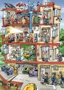 Cartoon: office (small) by illustrator tagged firmensitz,office,amt,büro,cutaway,workers,working,parkplatz,parking,structure,feuerwehr,fire,illustration,cartoon,welleman,