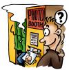 Cartoon: Photo booth (small) by illustrator tagged photo stand booth machine hokje picture kinky jerk masterbation illustration joke cartoon comic