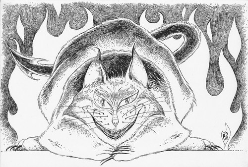 Cartoon: Hellcat (medium) by boris53 tagged black,cat,evil,hell,hellcat,kitty