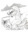 Cartoon: A Lazy Sunday Afternoon (small) by boris53 tagged bubbles,godzilla