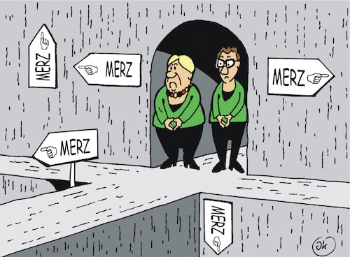 2 Damen und 1 Merz 2 Damen und 1 Merz