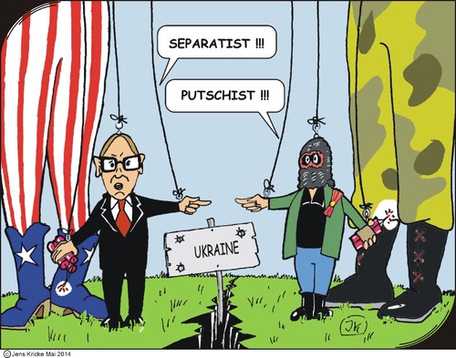 Cartoon: Anschuldigungen (medium) by JotKa tagged ukraine,russland,europa,usa